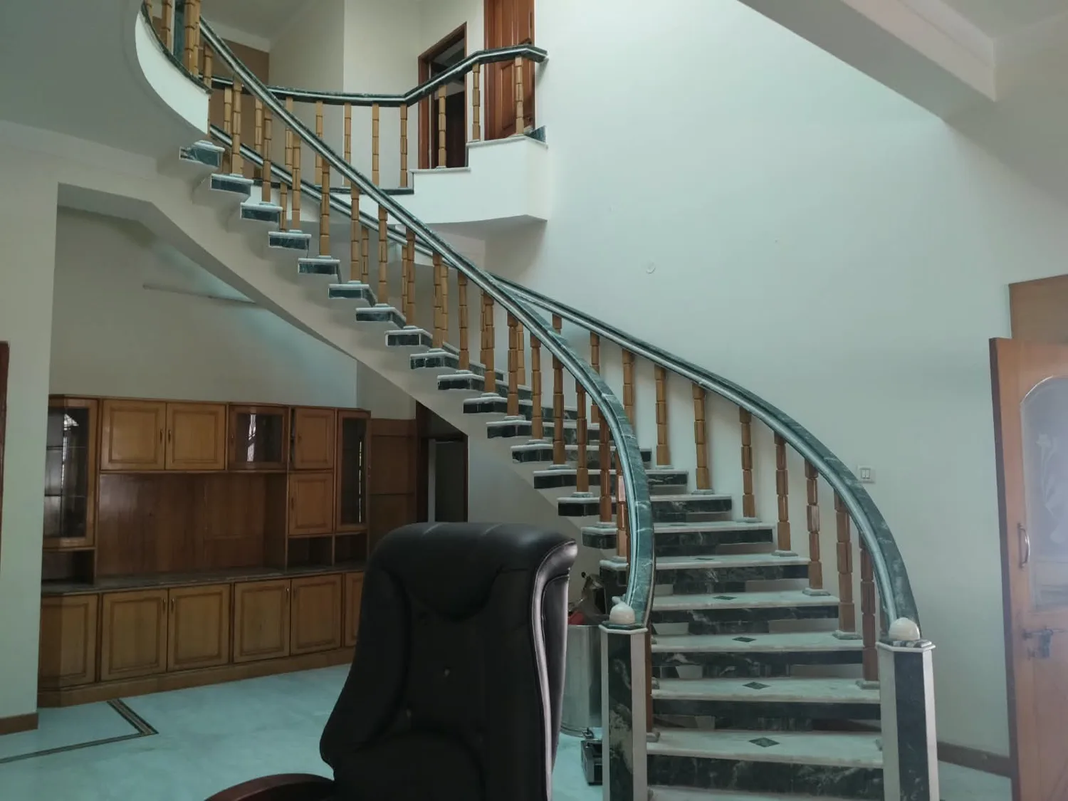 Villa interior and staircase